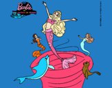 Barbie sirena contenta