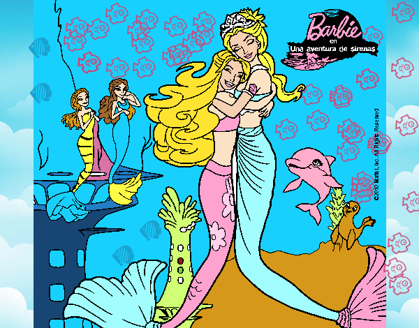 Barbie sirena y la reina sirena