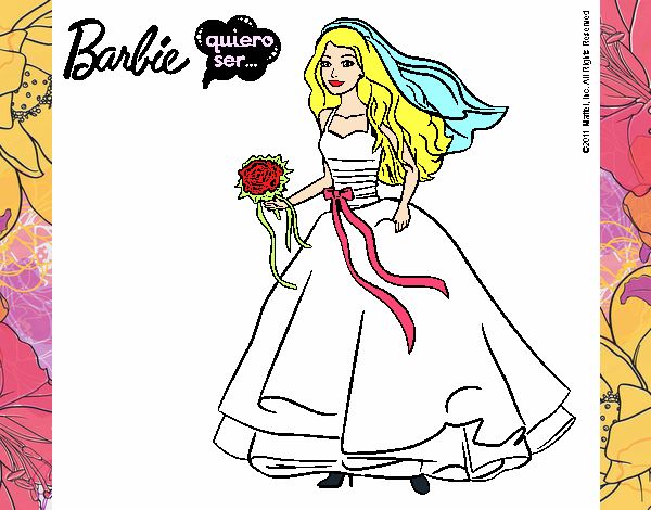 Barbie vestida de novia