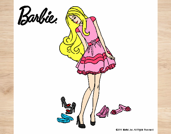 Barbie y su colección de zapatos