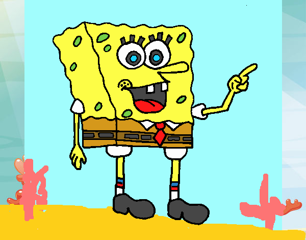 bob esponja en el mar