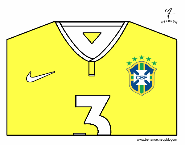 Camiseta del mundial de fútbol 2014 de Brasil