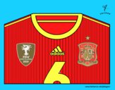 Camiseta del mundial de fútbol 2014 de España