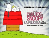 Dibujo Carlitos y Snoopy la pelicula de peanuts pintado por nutella
