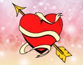 Dibujo Corazón con flecha III pintado por andy2016