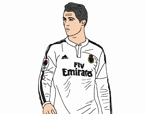 Dibujo de Cristiano Ronaldo pintado por en  el día 25-12-15 a  las 21:45:57. Imprime, pinta o colorea tus propios dibujos!