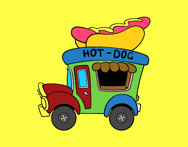 Food truck de perritos calientes