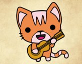 Gato guitarrista