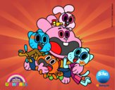 Gumball y amigos contentos