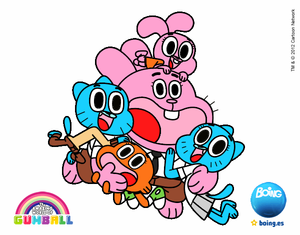 Gumball y amigos contentos