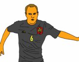 Iniesta con la Selección Española