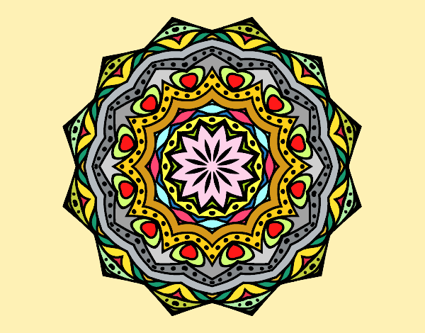 Dibujo Mandala con estratos pintado por Ramon45