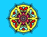 Dibujo Mandala simétrica pintado por vir1201