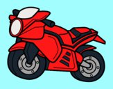 Dibujo Moto deportiva pintado por andy2016