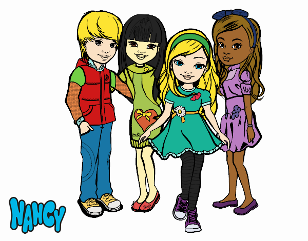 Nancy, Anabella, Susy-Ly y Lucas