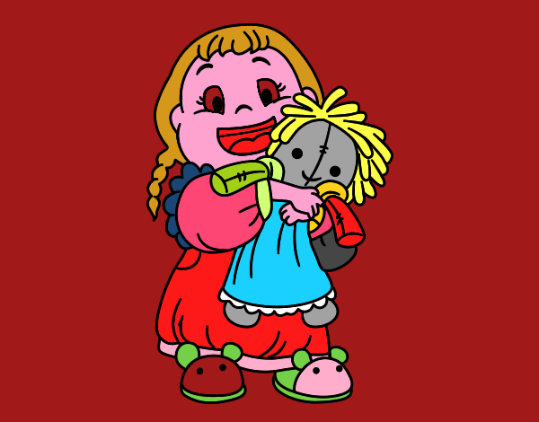 Niña con su muñeca