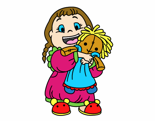 Niña con su muñeca