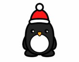 Pingüino navideño