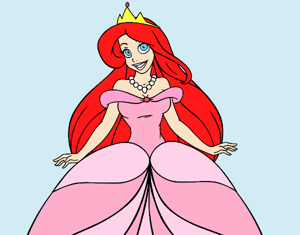 Dibujo Princesa Ariel pintado por cleoh2o
