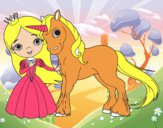 Princesa y unicornio