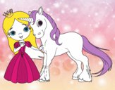 Dibujo Princesa y unicornio pintado por MARAGODOY