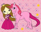 Princesa y unicornio