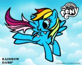 Dibujo Rainbow Dash pintado por meagan