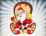 Santa Claus con niños