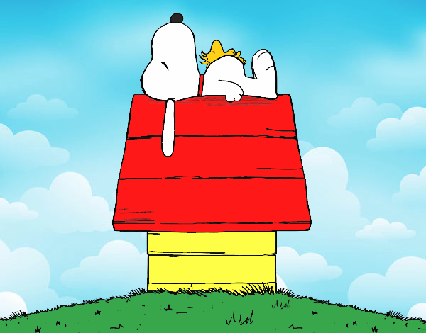 Snoopy roncando.