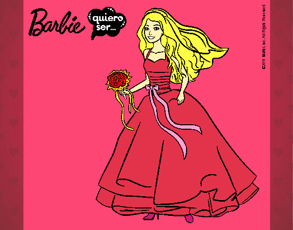 Barbie vestida de novia