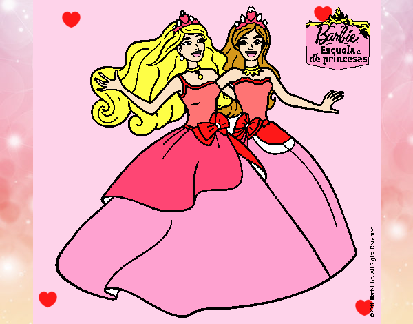 Barbie y su amiga súper felices