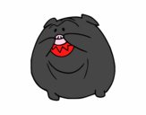 Dibujo Bulldog sonriendo pintado por 123tobias