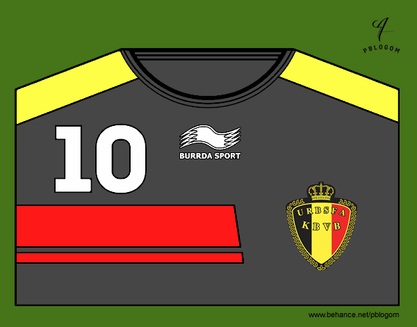 Camiseta del mundial de fútbol 2014 de Bélgica