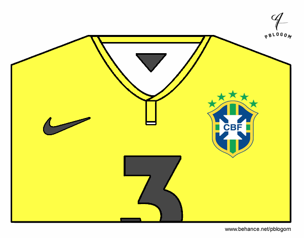 Camiseta del mundial de fútbol 2014 de Brasil