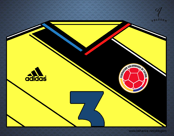 Camiseta del mundial de fútbol 2014 de Colombia