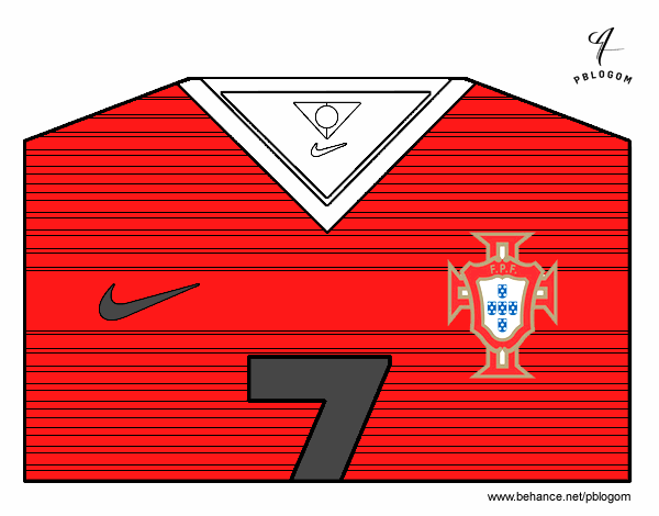 Camiseta del mundial de fútbol 2014 de Portugal