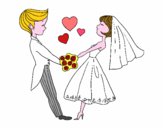 Dibujo Casados y enamorados pintado por sharith