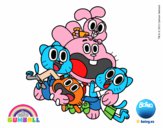 Gumball y amigos contentos