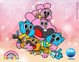 Gumball y amigos contentos