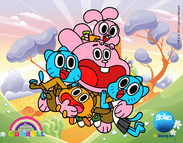 Gumball y amigos contentos