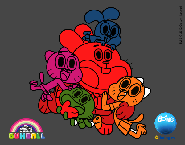 Gumball y amigos contentos