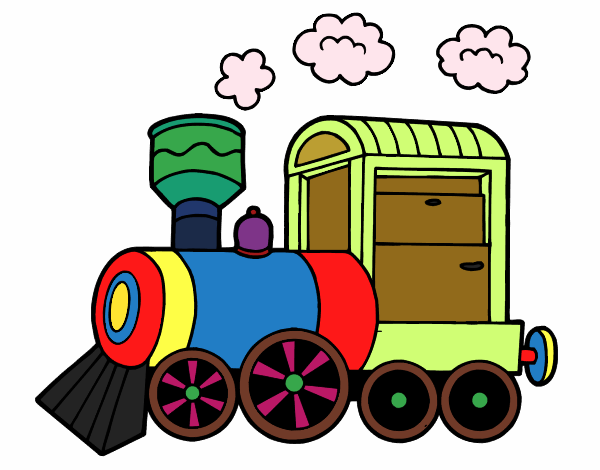 Dibujo Locomotora de vapor pintado por FF77