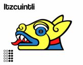 Dibujo Los días aztecas: el perro Itzcuintli pintado por Viviko