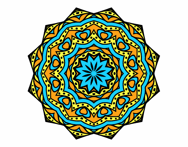 Mandala con estratos