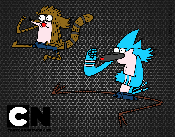 Mordecai y Rigby karatekas