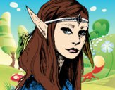 Dibujo Princesa elfo pintado por -Yandere-