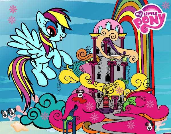 Rainbow Dash en su palacio