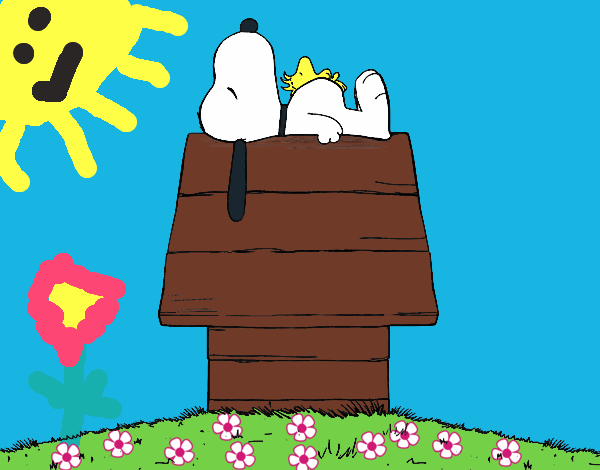 Snoopy durmiendo