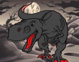 Dibujo Tiranosaurio Rex enfadado pintado por dios134