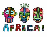 Dibujo Tribus de África pintado por Viviko